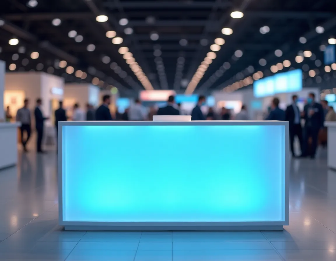 Vermietung: LED-Theke mit Stauraum